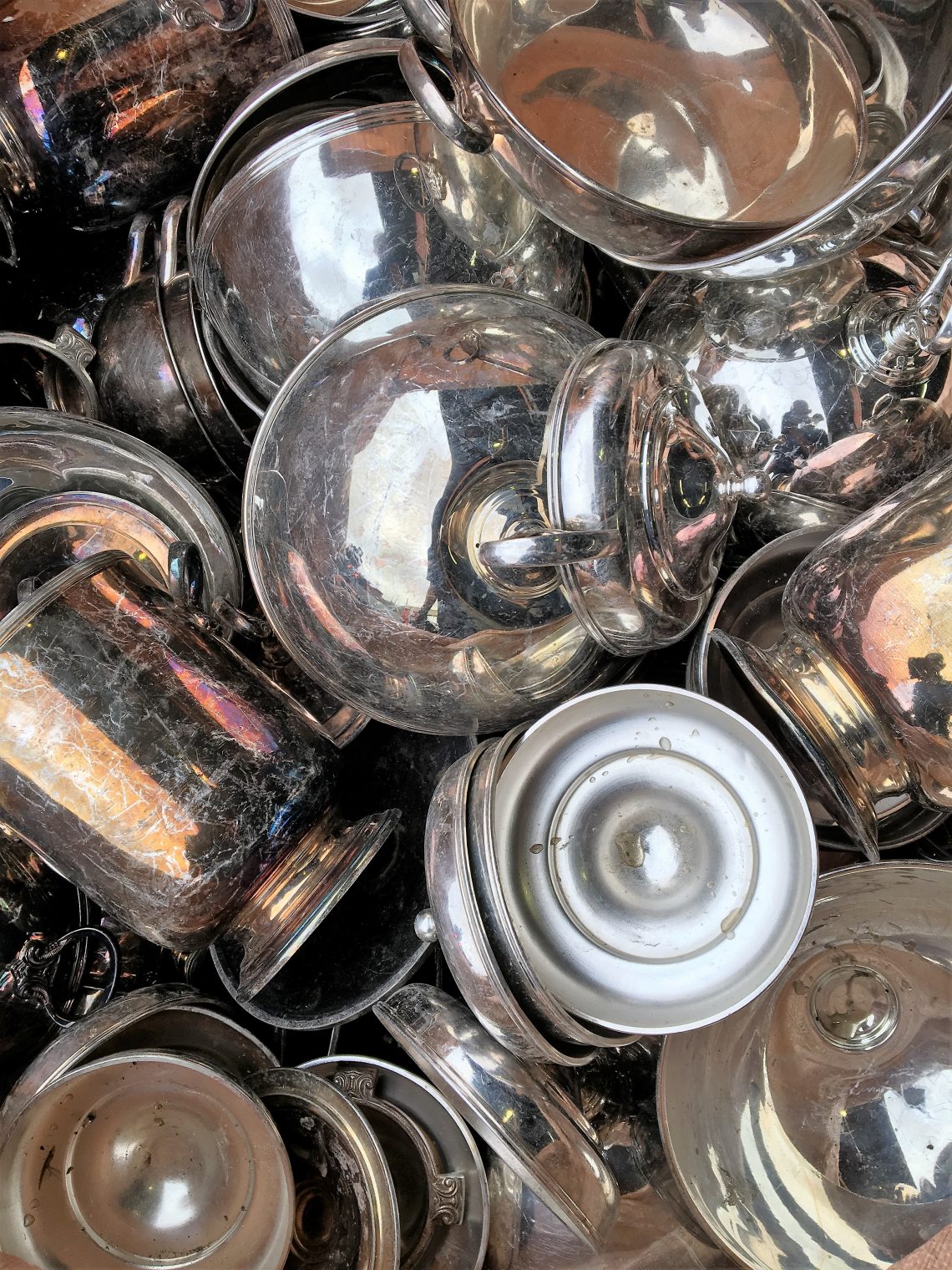 洋白銀メッキ食器買取ます